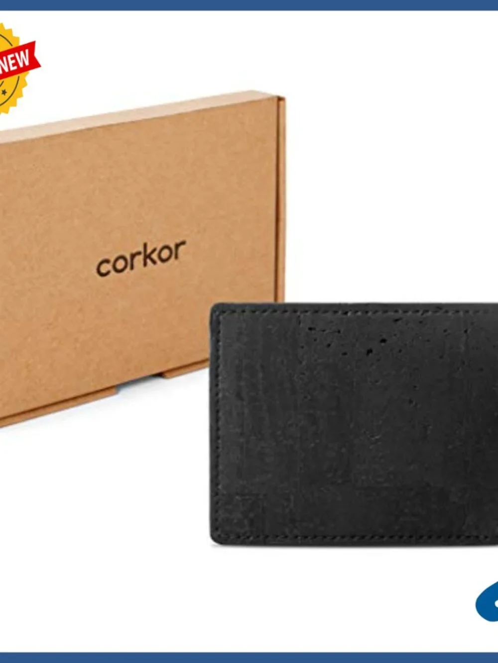 Men's Vegan Leather Bifold Wallet RFID Blocking 6 Card Slots